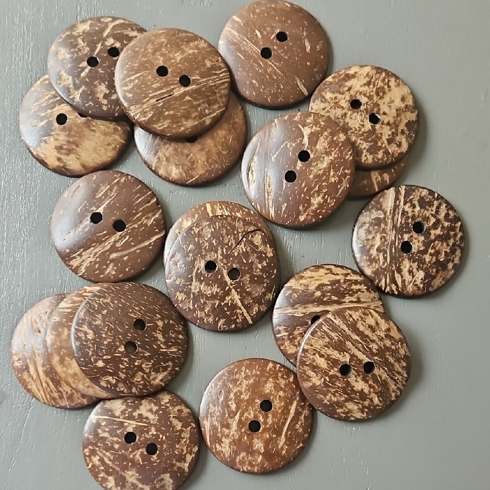 Natural Coconut Shell Buttons